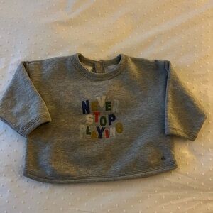 Petit Bateau Gray Kids Sweater